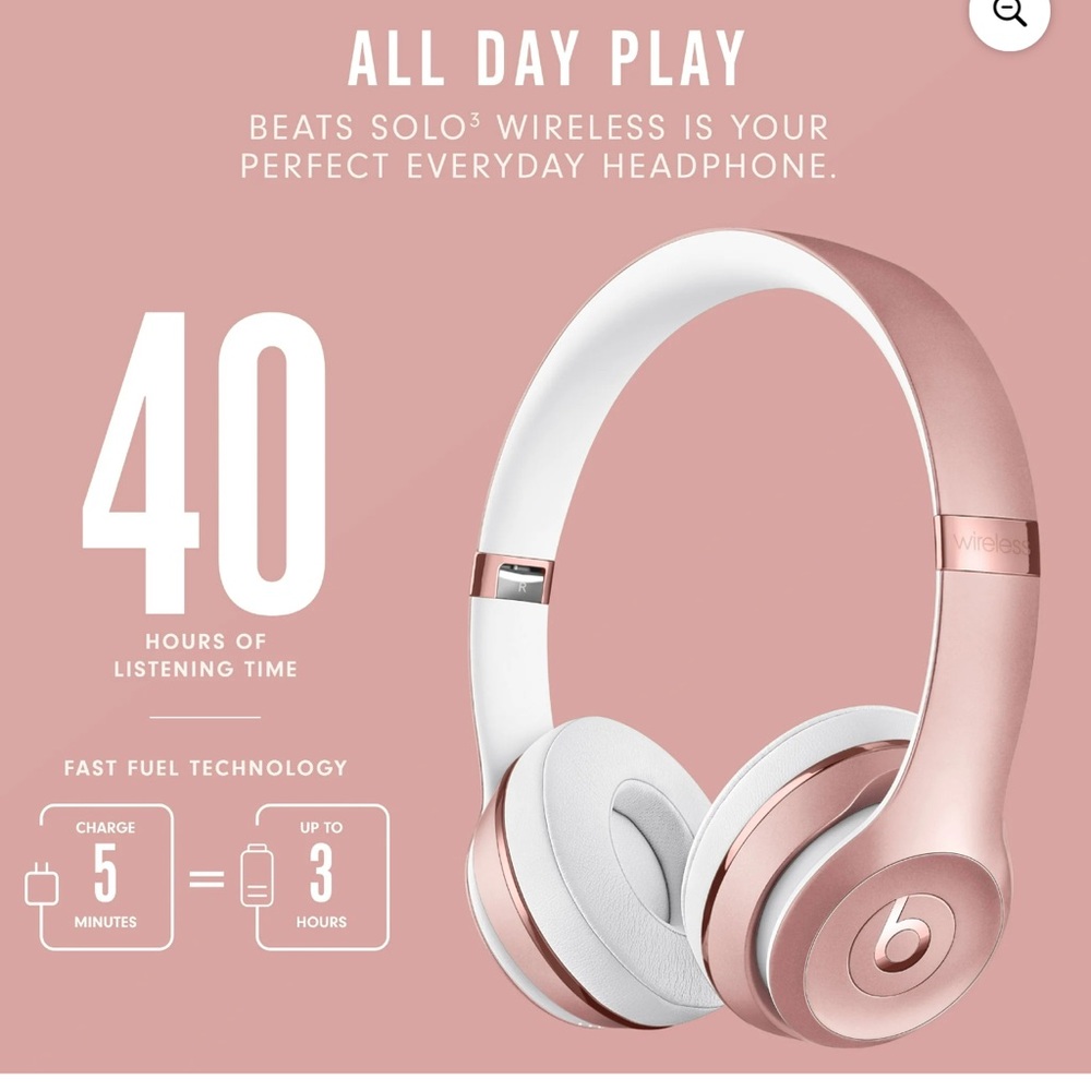 Beats by Dr. Dre Solo3 Rose Gold - Picture 6 of 13